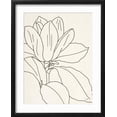 thumbnail image 2 of Art.com Magnolia Line Drawing v2 Crop Art Print by Moira Hershey, Black Frame Wall Art, 17" x 21", 2 of 5