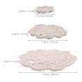 thumbnail image 2 of unbranded 3Ud Posavasos Aislantes De Beige Estilo Para Oficina Y Cocina, 2 of 6