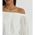 thumbnail image 3 of LAUREN RALPH LAUREN Eyelet Cotton Off-the-Shoulder Blouse, 3 of 6