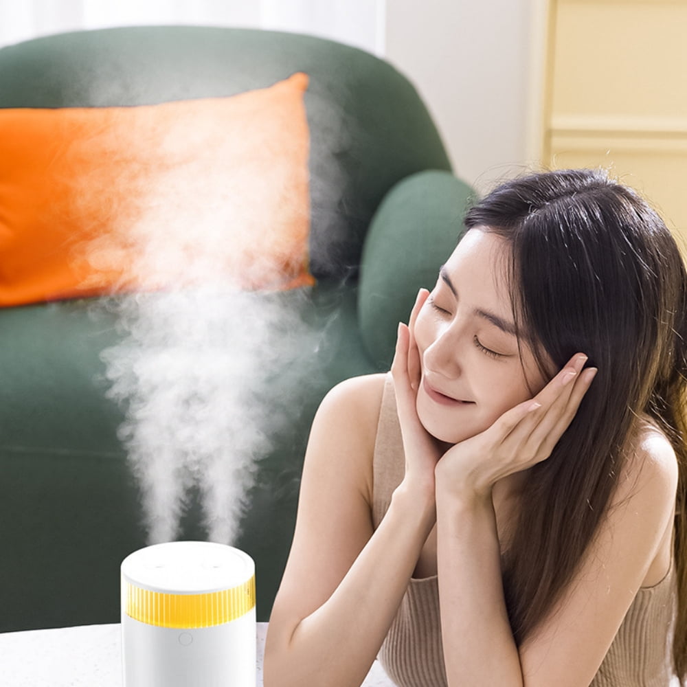 Raistyw Humidifiers for Bedroom Baby, 1.2L Cool Mist Humidifier with Night Light, 28 dB Quiet Ultrasonic Air Humidifier for Large Room, White
