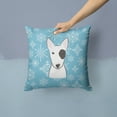 thumbnail image 2 of Winter Snowflake Dog Face Design Fabric Decorative Pillow, 2 of 4