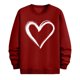 thumbnail image 3 of TaTaai Men's Valentine Heart Print Long Sleeve Round Neck Pullover, Valentine's Day Gift, Casual Sports Activewear Top Gift, 3 of 6