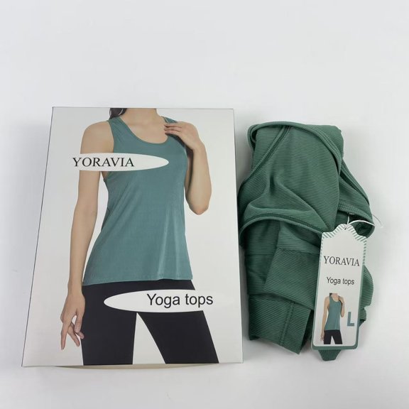 YORAVIA Yoga tops,Womens Workout Tops for Women Racerback Tank Tops Yoga Shirts Athletic Running Tank Tops Sleeveless Gym Clothes