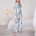 thumbnail image 3 of Sikiie Rose Flowers Women's Long-Sleeve Shirt and Full-Length Bottom Pajama Set (s-xxl)-XX-Large, 3 of 7