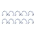 thumbnail image 1 of 10PCS Abrazaderas de alambre Clips de tubería Bicicleta de montaña en forma de hebilla Línea de bicicleta Fijación de tubería Abrazadera de línea Clips Línea de freno de bicicleta Hebilla (Plata), 1 of 5