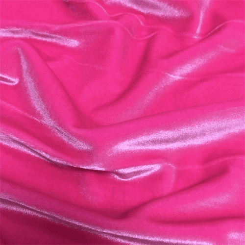 Neon Pink Stretch Velvet, Fabric Sold By the Yard