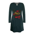 thumbnail image 3 of CEHVOM Robe Longue Aguichant de Noël pour Femmes avec Imprimé Père Noël, 3 of 3
