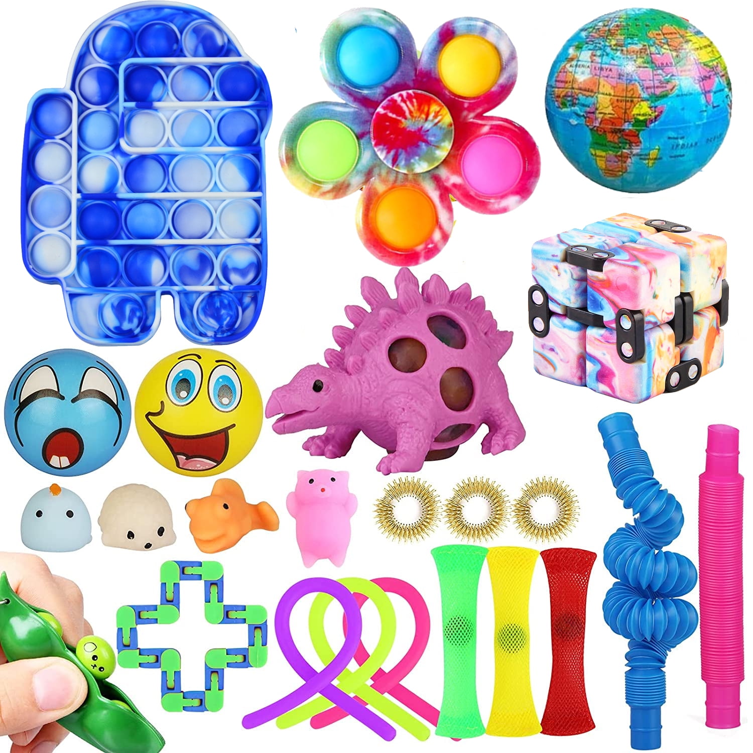 Fidget Toys 24PACK Set Sensory Toys Bundle Stress Relief Hand Toys 