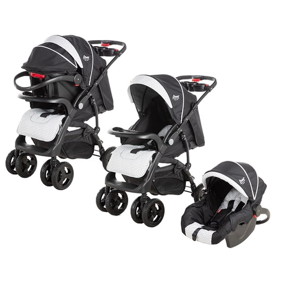 Carriola Para Bebé D'Bebé Reversible Multifuncional Sistema de Viaje Travel System Aventura Eite Negro