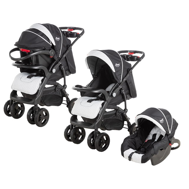 Carriola Para Bebé D'Bebé Reversible Multifuncional Sistema de Viaje Travel System Aventura Eite Negro