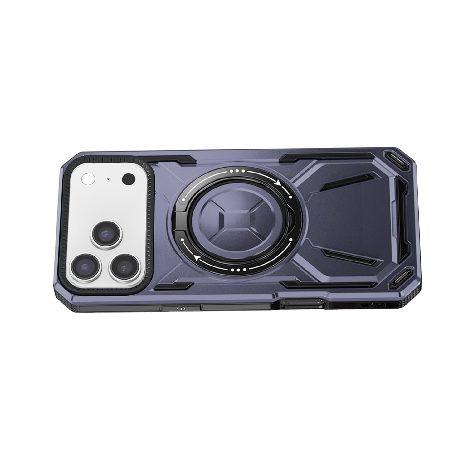 Full-Body Rugged Shockproof Case with Ring Holder for iPhone 17 Pro Max