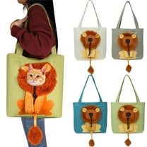 Pet Carrier Bag, Cute Lion-Shaped Shoulder Bag Portable Pet Carrying Chest Bag for Small Dogs and Cats Pet Supplies