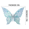 thumbnail image 7 of Fairy Wings for Women, 22x29'' Butterfly Cosplay Wings,Iridescent Costume Wings for Party Photography Adult Dress Up Halloween Cosplay - Blue, 7 of 7