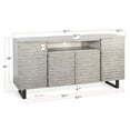 thumbnail image 6 of Sunny Designs Traditional Mahogany Wood Media Console Server in Alpine Gray, 6 of 6