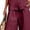 Watermelon Red, variant on Women's 2 Piece Outfits Linen Vest Waistcoat Dressy Casual Sets Wide Leg Pants Suits Watermelon Red XL(XL)