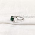 thumbnail image 3 of Natural Malachite Ring, Malachite Gemstone Ring, Genuine Birthstone, Crescent Moon Adjustable Ring, Toe Ring, 925 Sterling Silver, Womens Ring, Christmas, Thanksgiving, Handmade Statement Jewelry, 3 of 9