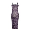 thumbnail image 2 of Vestido de Verano para las Mujeres, Vestido Largo Delgado Cuello Redondo sin Mangas de Impresión de Leopardo Sexy Hecho de Poliéster Ligero, Vestido Sexy para las Mujeres, 2 of 5