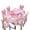 Pink Marble Star, variant on TSOVTHRID Vintage Plant Leaf Print 5 Pcs Tablecloth Chair Covers Set, Rectangle Table Cloth Washable Seat Protector with Elastic Bottom for Kitchen Banquet Party Decor