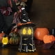 thumbnail image 5 of Decoraciones de Halloween, adornos de Halloween, regalos de Halloween, figura de bruja fantasma con sombrero de Halloween, decoración espeluznante con luz de gorro fantasma., 5 of 5