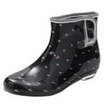 thumbnail image 2 of Hoshose Fashion Women's Mid Calf Rain Boots Waterproof Buckle Garden Shoes Anti-Slipping Wellies Short Rain Shoes, 2 of 5