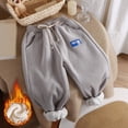 thumbnail image 5 of kpoplk Boy's Sweatpants Kids Joggers Workout Drawstring Teens Athletic Pants Youth Active Trousers with Pockets(Grey,1-2 Y), 5 of 6