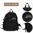 thumbnail image 2 of Bolsa Para La Escuela Süße Reisetasche, bequemer Mädchen-Rucksack mit Fliege, Nylon-Büchertasche (schwarz), 2 of 8