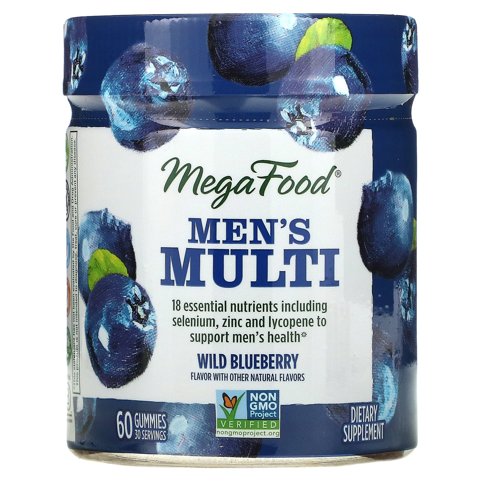 Men's Multi, Wild Blueberry,  60 Gummies, MegaFood