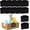 Black Lace, variant on 12pcs Black Basket Labels Clip On for Storage Bins, Removable PVC Labels for Baskets with Holders, 3.5x2.7 Inches