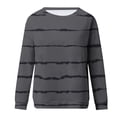 thumbnail image 4 of WRKEKC Chandail en Molleton Mode Tendance pour Femmes, Chandail à Manches Longues Col Rond avec Motifs Uniques pour Style Décontracté Mode Urbaine Gris Foncé S, 4 of 5