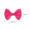 thumbnail image 2 of Uxcell 50pcs Dark Pink Bow Ties 1.5"x1" Mini Bowknot for Crafting Little Satin Bows, 2 of 5