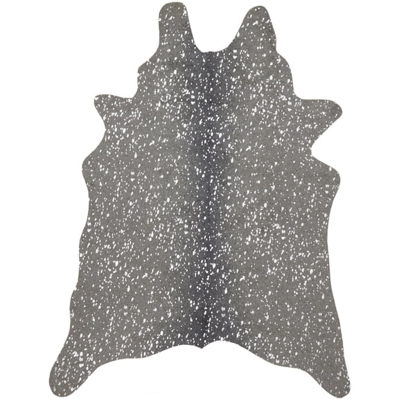 Loloi Bryce Faux Cowhide Graphite / Silver Area Rug