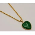 thumbnail image 4 of Jade Natural Choker Necklace Gold Tone Good Luck•Fortune, 4 of 5