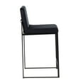 thumbnail image 5 of Fuji High Back Counter Stools for Kitchen Counter, Counter Height Chairs, Bar Stools Set of 3 with Backs, Counter Stools Set of 3 Black, Bar Stools Set of 3 Counter Height (Black Velvet), 5 of 6