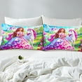 thumbnail image 3 of Erosebridal Housse de Couette Princesse Rêveuse Très Grand, Ensembles de Literie Conte de Fées Taille Très Grand, Décoration Licorne Magique, Réversible 3 Pcs (Sans Couette), 3 of 7