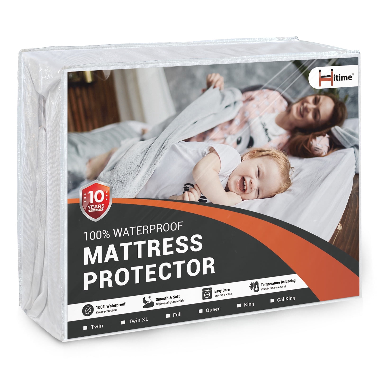 Hitime Waterproof Mattress Protector Full Size - Cooling Breathable ...