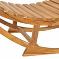 thumbnail image 1 of vidaXL Rocking Sun Lounger with Cushion Solid Teak Wood, 1 of 5