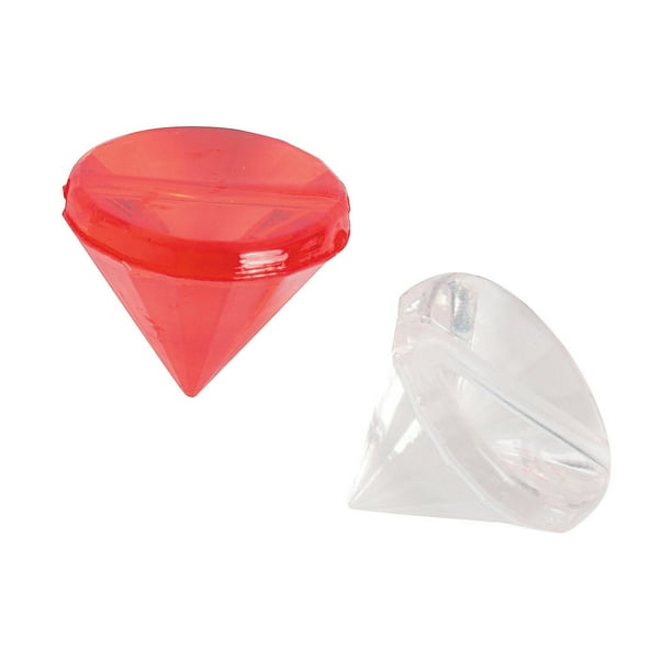 Red & Clear Cone Shaped Beads Craft Supplies 24 Pieces Walmart