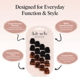 thumbnail image 4 of Kitsch Mini Claw Clips for Women - Stylish Small Hair Clips for Kids | Stays In Place Without Pulling or Snagging | Durable & Sturdy Plastic | Ideal Gifts for Women - Tortoise & Black, 16 Pcs, 4 of 4