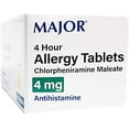 thumbnail image 5 of Major Allergy Tablets, Chlorpheniramine Maleate 4 mg, Antihistamine for Sneezing, Runny Nose, Itchy Eyes & Throat, 100 Tablets, 5 of 5