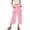 Pink, variant on Riecok Womens Wide Leg Sweatpants with Pockets Elastic Waist Cropped Pant Pull on Pant Solid Loose Fit Fall Trouser Gray L