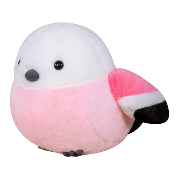 Juguete de peluche de pájaro suave, juguete de animal de peluche, juguete de peluche de pájaro para sala de estar, Rosa 30cmx40cm