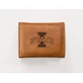 thumbnail image 2 of College Rico Industries Iowas State  Brown Laser Engraved Trifold Laser Engraved Tri-Fold Wallet - Men's Accessory, 2 of 5
