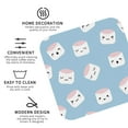 thumbnail image 4 of Balery 4 Pcs Cartoon Sushileather Coasters Set, Drink Table Cup Coasters For Living Room Kitchen Coffee Decor, 4 of 9