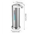 thumbnail image 1 of PEONAVET Automatic Soap Dispenser Automatic Soap Dispenser Touchless Soap Dispenser Hand Soap Dispenser Battery Operated Touchless Hand Dispenser Stainless Steel Soap Dispenser For Kitchen, 1 of 7