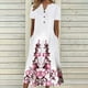thumbnail image 1 of WILLBEST Faldas Para Mujer Vestido Casual Con Cuello En V Y Botones Estampados Para Mujer, Elegante Y Cómodo, 1 of 3