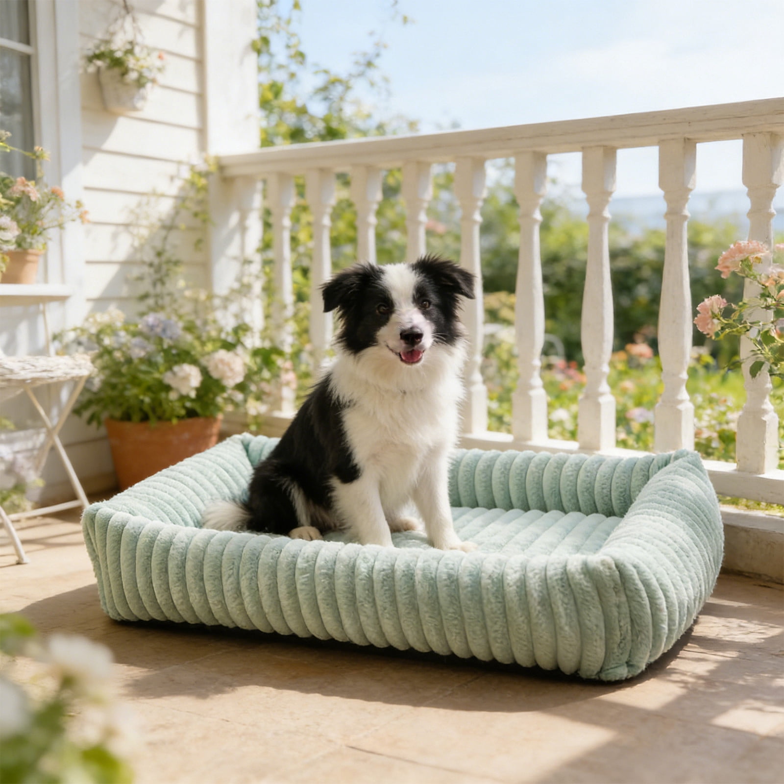 Orthopedic Dog Bed Plush Pet Sofa Bed Warm Crate Pad, Cozy Dog Cat Bed for Small Medium Large Dogs, Thick Cushion Washable Kennel Mat Non Slip Sleeping Bed Durable Comfort