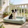thumbnail image 4 of Winter Heated Cat & Dog Bed, 64x53x17cm Cozy Flannel Sofa Mat with Elastic Cotton Filling, Removable Washable Pet Kennel Pad for Indoor Comfort in Cold Weather, 4 of 5