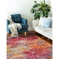 thumbnail image 4 of Unique Loom Trellis Frieze Collection Area Rug - Geometric (3' 3" x 5' 3" Rectangle Multi/Ivory), 4 of 7