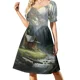 thumbnail image 2 of Log Cabin - 1 Vestido sin mangas vestidos de novia para fiestas Ropa de playa Vestidos elegantes vestidos de fiesta Vestido de mujer, 2 of 6