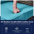 thumbnail image 6 of Bellefurn Deep Seat Cushion Set 25x22x4 inch Outdoor Cushions for Patio Furniture,Outdoor Chair Cushions Waterproof & Fade Resistant Patio Furniture Cushions for Wicker Chair,Sofa,Couch, 6 of 8